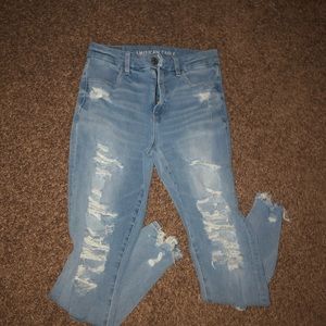 American Eagle ripped jeans